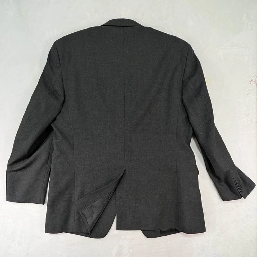 Jos A Bank Blazer Mens 48L Gray Dark Academia Corporate Core Old Money‎ Classic